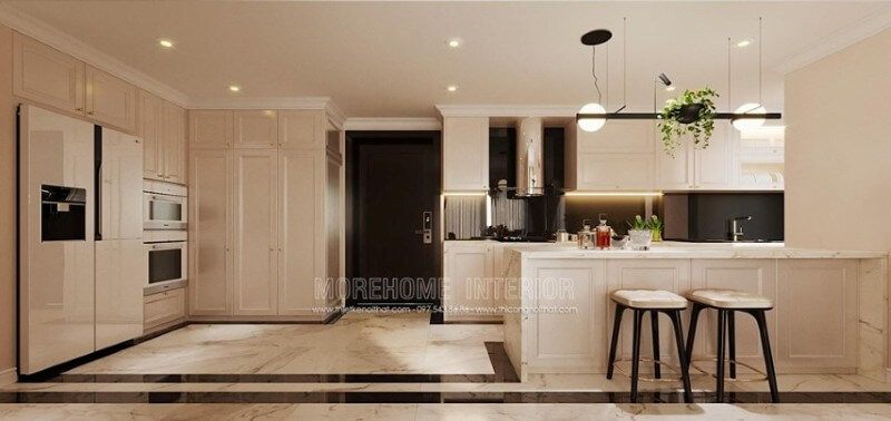 Mẫu tủ bếp chung cư đẹp và ấn tượng