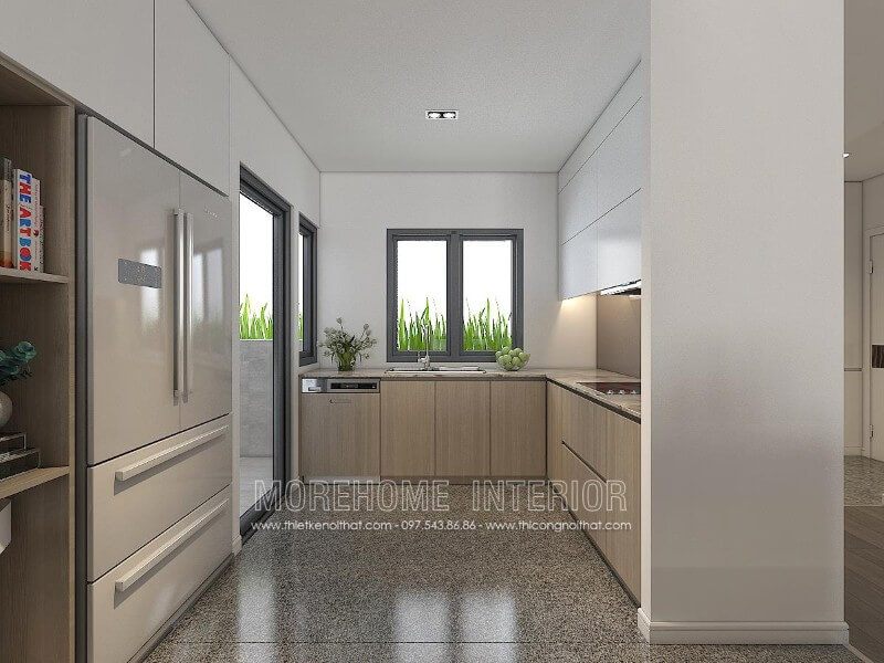 Tủ bếp gỗ công nghiệp với kiểu dáng hiện đại hiện nay đang là xu thế chiếm lĩnh thị trường tủ bếp